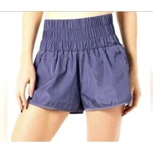 Free People Movement The Way Home Shorts Womens M Purple Sporty Athletic Casual